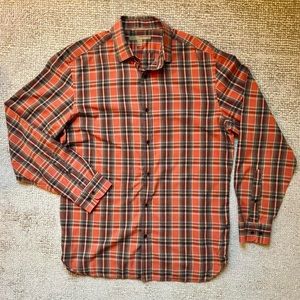 Men’s large Banana Republic button-up plaid shirt